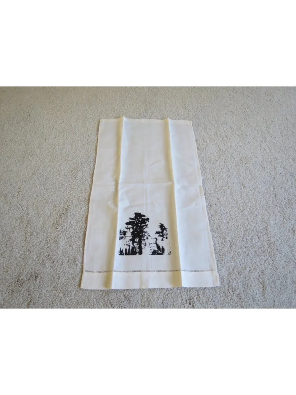 Cotton Linen Mangrove Bayou Swamp Forest Print Napkin